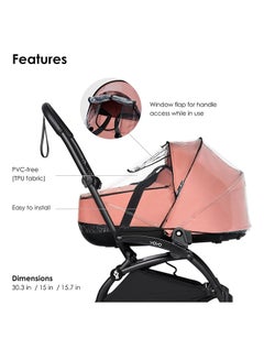 BABYZEN Yoyo Rain Cover For Baby Bassinet Protect Baby From Bad Weather Easy To Install And Store  - Image 4