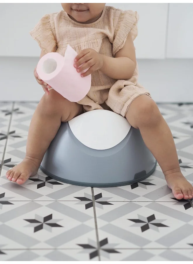 BEABA Toddler Toilet - Training Booster Seat With Attachment Hook, Non - Slip And Ergonomic, Easy Care, Light Mist, 920356