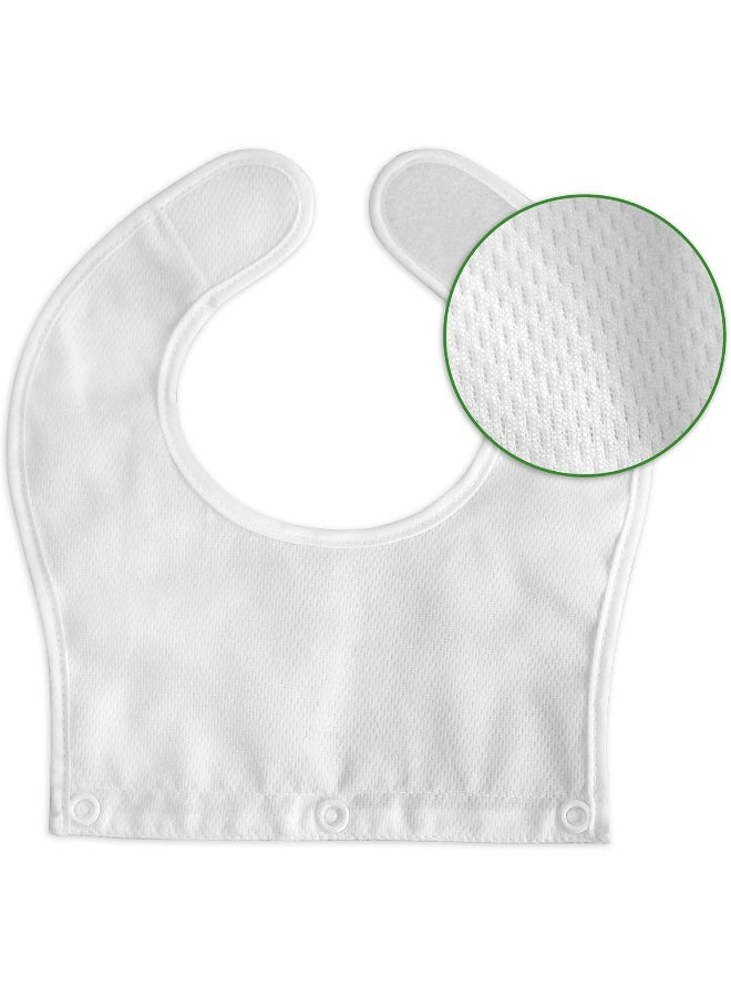 green sprouts - 4-Piece Snap And Go Silicone Food Catcher Bib - Aqua - Image 1