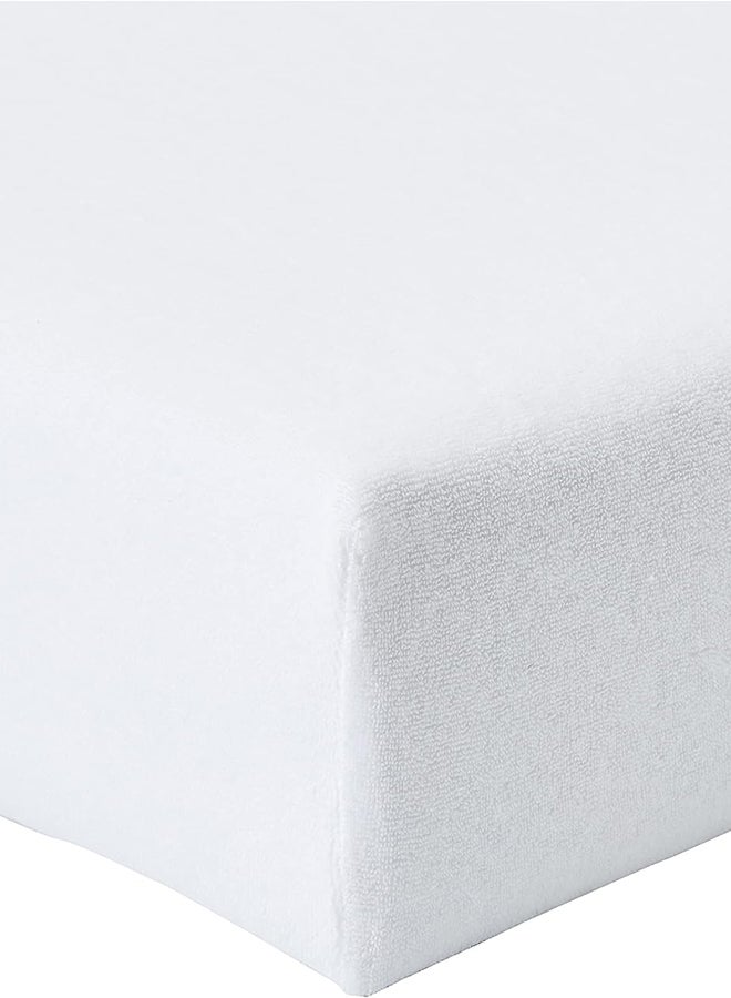 Chicco Protective Terry Cover For Mattress For Next2Me (80% Cotton, 20% Polyester), White  - Image 2