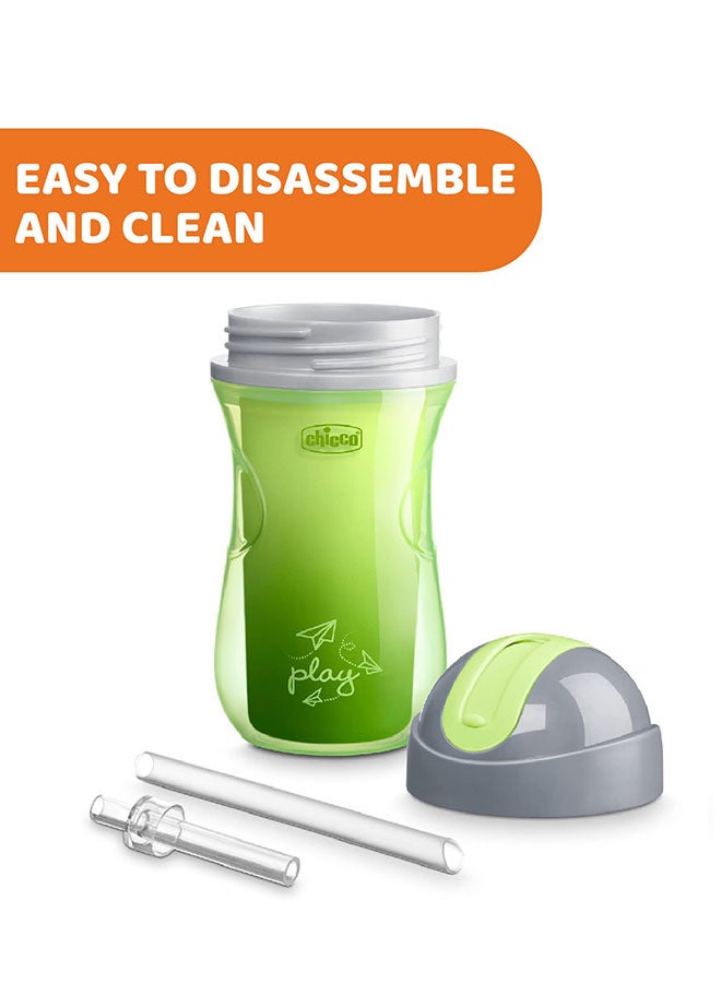 شيكو الانتقال من زجاجة الرضاعة إلى الكوب هو المعلم الرئيسي في نمو الطفل. دع طفلك الصغير يشرب بشكل مستقل مع كوب شيكو الرياضي. يحتوي على ماصة سيليكون ناعمة ومرنة مع إغلاق قلاب للحفاظ على نظافته. نظام مقاوم للانسكاب يقلل من المص ويعزز الشرب. كوب بتصميم مريح وخفيف الوزن بجدار مزدوج معزول يساعد في الحفاظ على المشروبات باردة لفترة أطول بدون تعرق. - Image 5