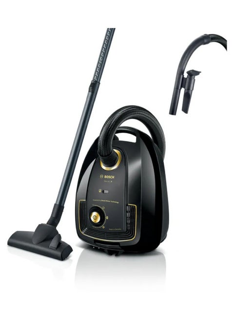 Bosch Serie 4 Bagged Vacuum Cleaner, 4 L 2200 W BGL38GOLD Black
