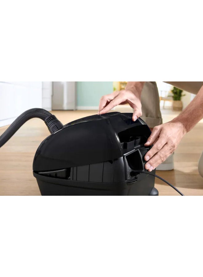 BOSCH - Bosch Serie 4 Bagged Vacuum Cleaner, 4 L 2200 W BGL38GOLD Black - Image 1