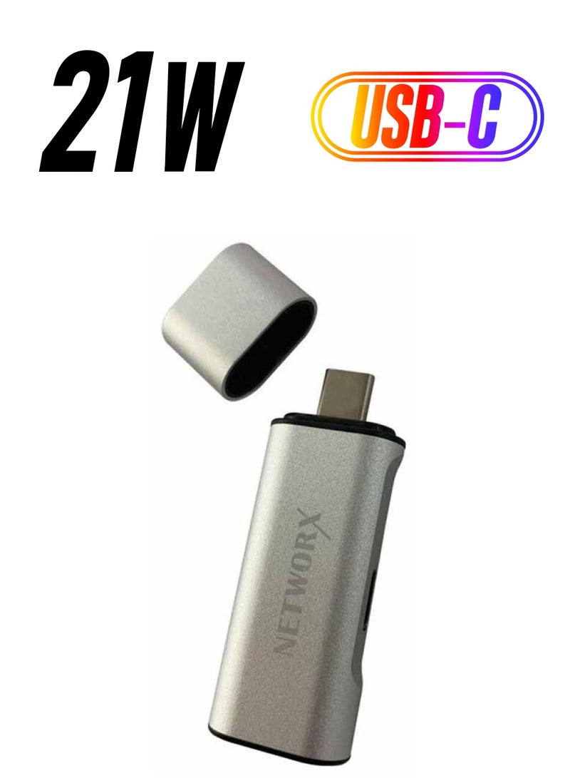 MARGOUN USB-C Data And Charging Adapter For Macbook And Macbook Pro silver - Image 1