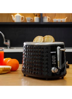 Geepas 4 Slice Bread Toaster - Adjustable 7 Browning Control 4 Slice Pop-Up  Toaster with Removable