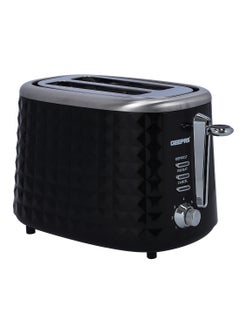 GEEPAS 2 Slice Bread Toaster -  Adjustable 7 Browning Control 2 Slice Pop-Up Toaster with Removable Crumb Collection Tray, Self-Centering | Cancel, Defrost & Reheat | Perfect Sandwiches, Toast & More 850 W GBT36536 Black  - Image 1