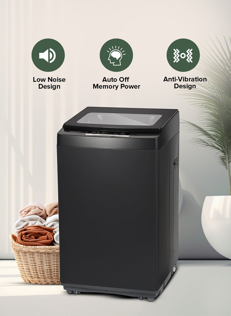 GEEPAS - 7 KG Fully Automatic Washing Machine| Top Load Equipped with Child Lock, Air Dry Function, Digital Display, IMD Control Panel, Stainless Steel Inner Tub| 1 Year Warranty 0 W GFWM7800LCQ Silver 0 W GFWM7800LCQ Silver - Image 1