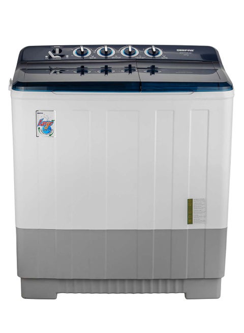 20 KG Twin Tub Semi-Automatic Washing Machine| High Back Control Panel Top Load Washing Machine, Big Pulsator| Highly Efficient with Magic Filter Classic Design, Spin Capacity 10 KG| 1 Years Warranty | 960 W GSWM6491 White/Blue/Gray 20 kg 960 W GSWM6491 White/Blue/Gray