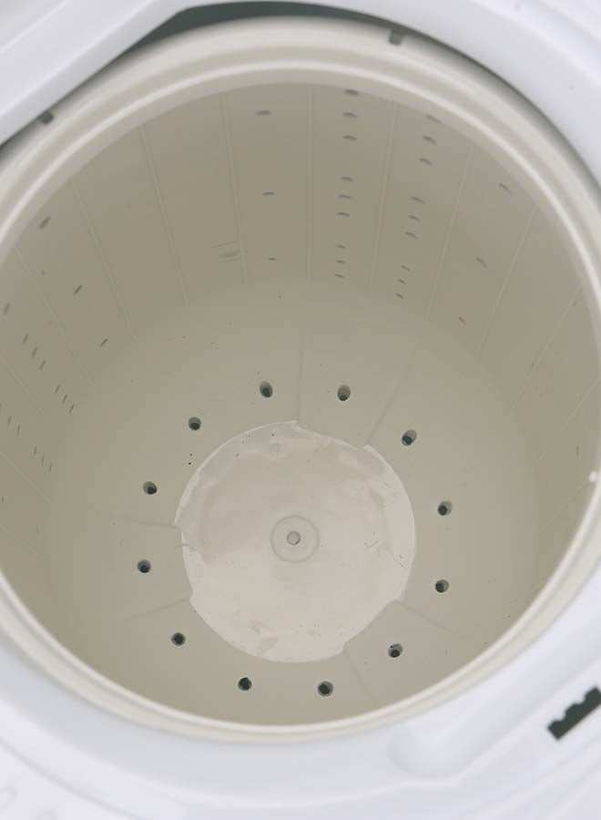 GEEPAS - Semi-Automatic Washing Machine With Counter Top -Twin Tub/Ripple Pulsator With Control Knobs/Water Inlet With Filter Assy 670 W GSWM6493NV White - Image 1