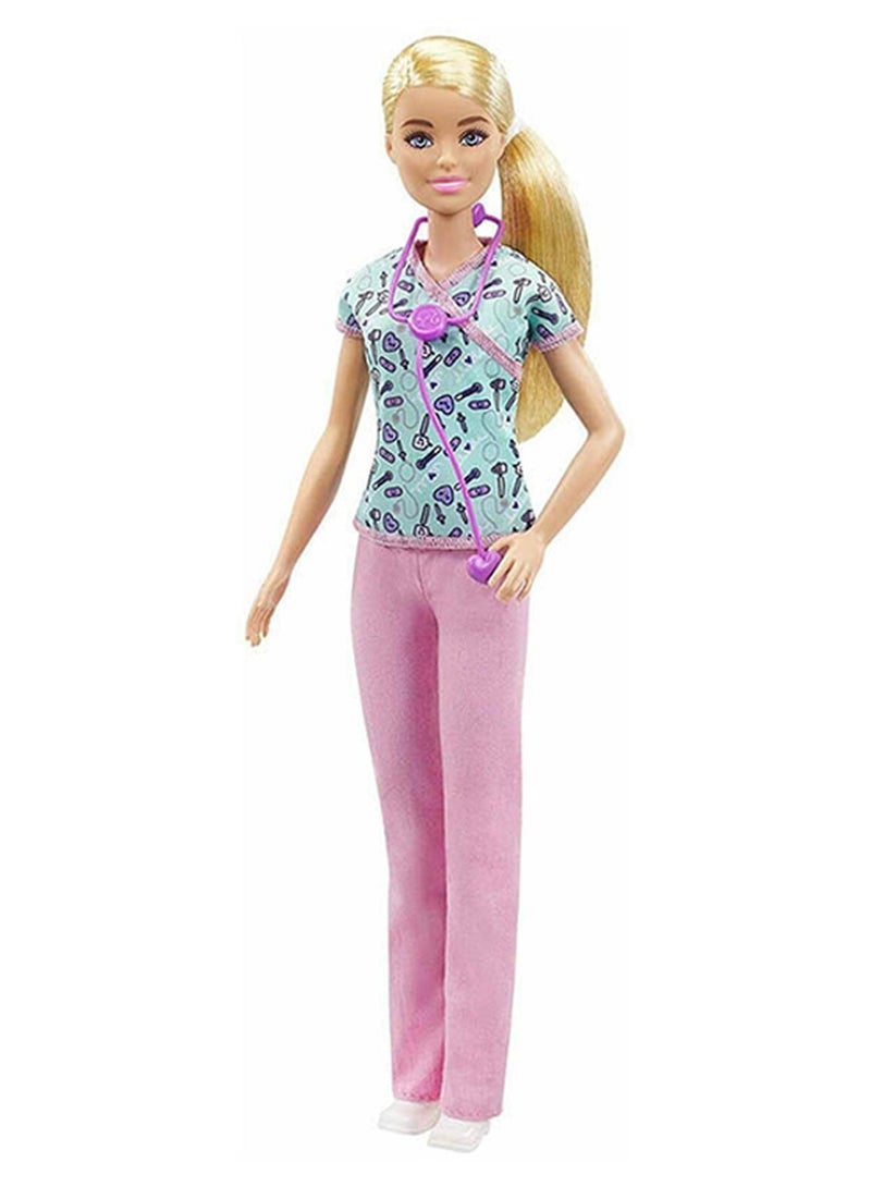 Barbie I Can Be Anything Nurse Career Doll - Image 1