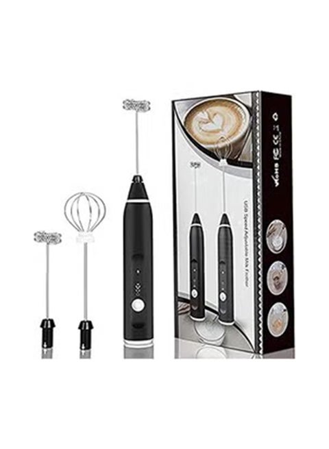 3-Piece Milk Frother And Whisk Set Multicolour