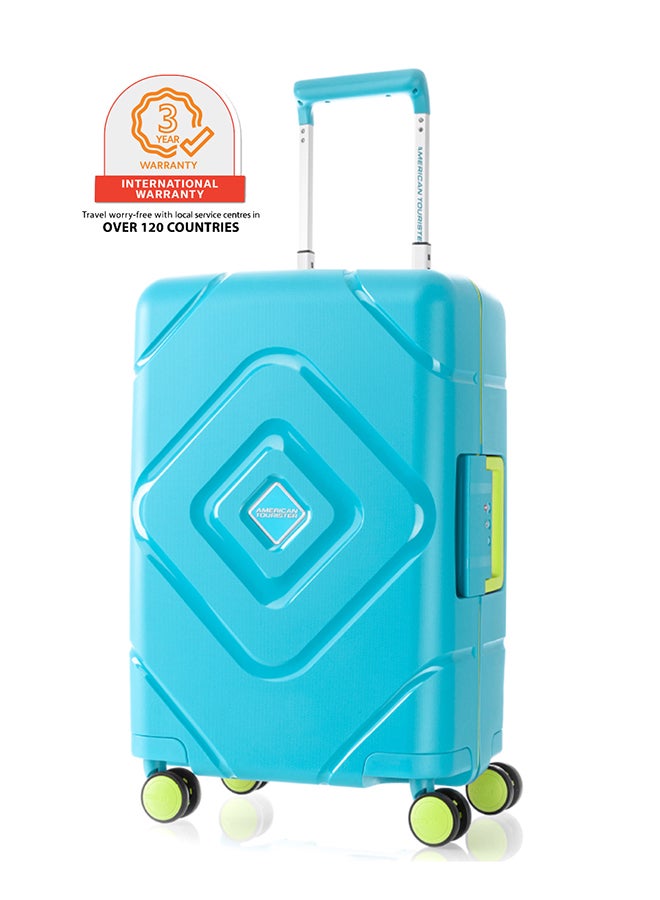 AMERICAN TOURISTER Trigard Spinner Small Cabin Luggage Trolley Blue - Image 1