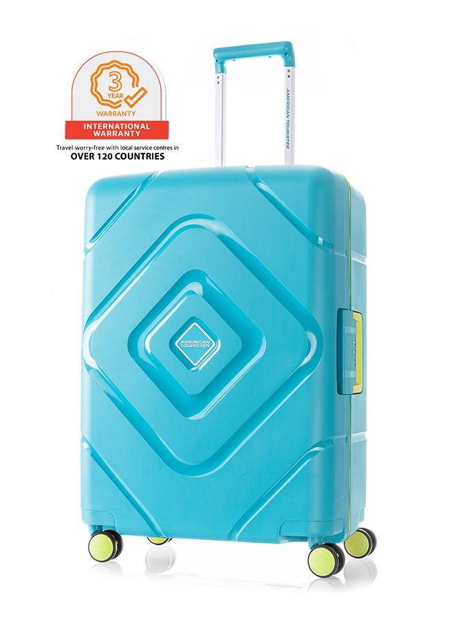 AMERICAN TOURISTER Trigard Spinner Medium Check-In Luggage Trolley Blue - Image 1