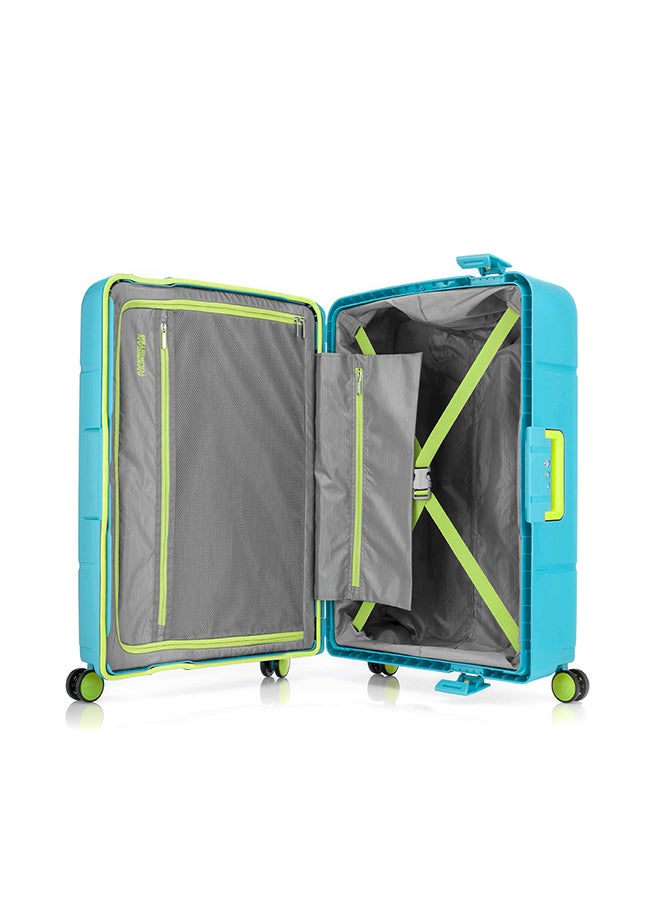 AMERICAN TOURISTER Trigard Spinner Medium Check-In Luggage Trolley Blue - Image 5