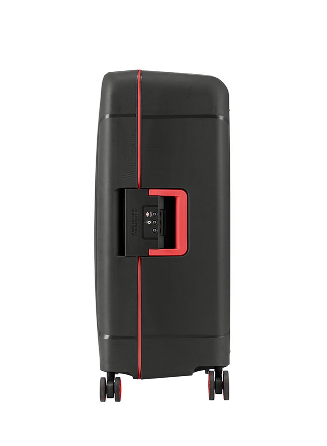 امريكان توريستر حقيبة أمتعة ترايبوس بعجلات دوارة للسفر بحجم متوسط رمادي داكن - Image 2