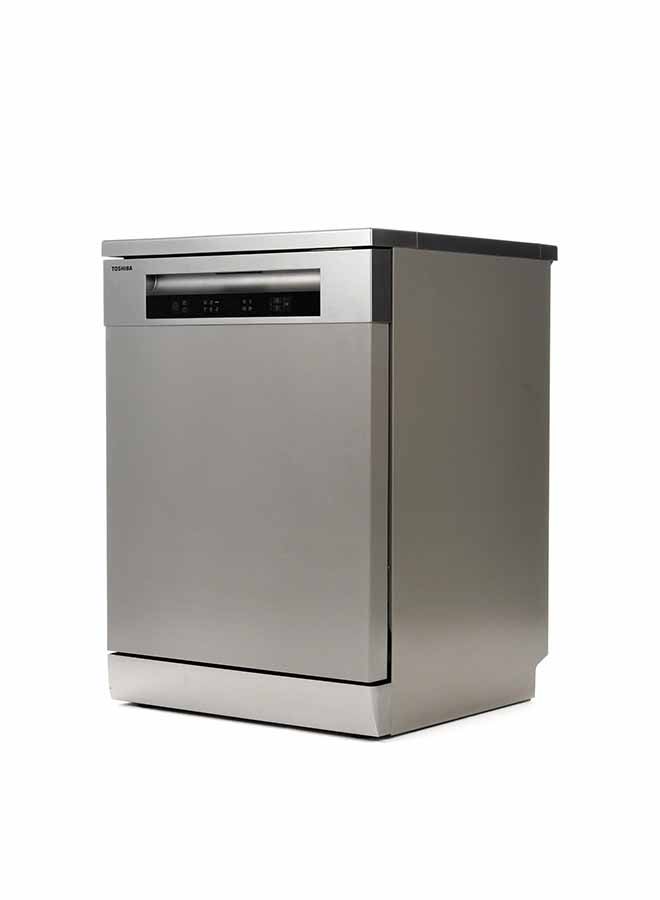 Toshiba - Dish Washer With 6 Program 2100W 2100 W DW-14F1ME(S) Silver - Image 1