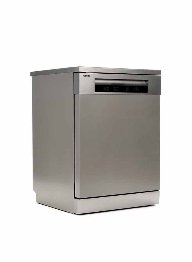 Toshiba - Dish Washer With 6 Program 2100W 2100 W DW-14F1ME(S) Silver - Image 1