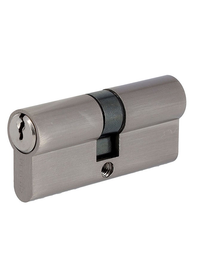 GEEPAS Mortise Double Cylinder Lock , 70mm Security Lock| Double Brass Cylinder 30/30mm with 3 Keys, Versatile, Safe, Durable, Easy To Install| Anti-Drill & Anti-Pick Door Lock | 60mm 2 Cylinder Silver/Black  - Image 2