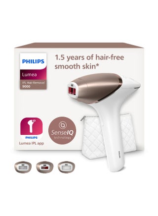 Philips Lumea IPL, Hair Removal, 9000 Series, SenseIQ Technology, 3 Attachments, Body, Face, Precision, Cordless Use, BRI955/60, 60 Days Money Back Guarantee White/Rose Gold - pnsku/N46995741A/45/_/1753954252/b4e7591f-7b52-4f44-9a19-fd30872dac5d