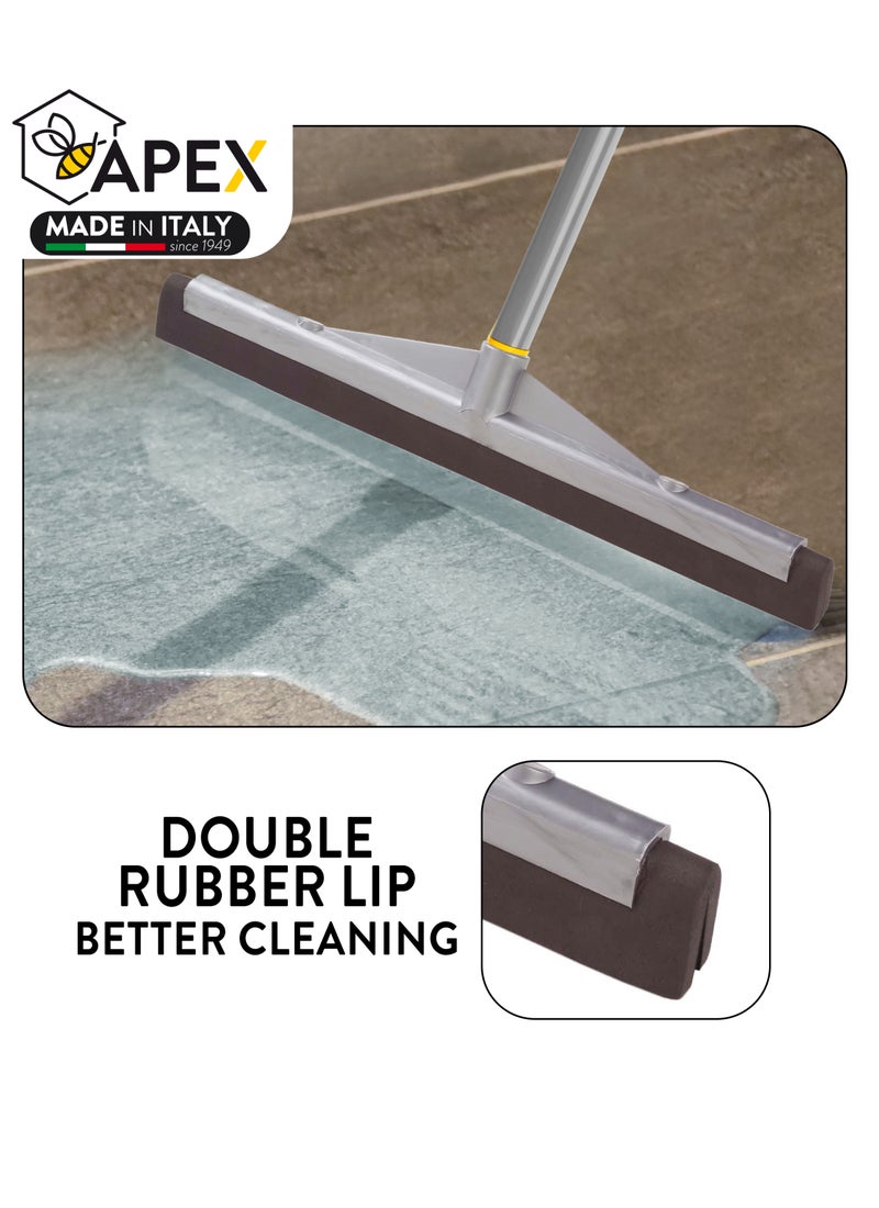 APEX Plastic Floor Squeegee Black/Grey 45cm - Image 2