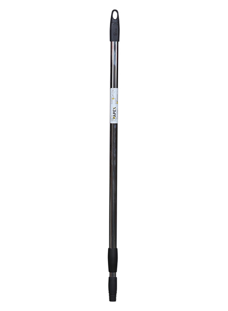 APEX Chrome Steel Broom And Mop Telescopic Handle Black/Grey - Image 1