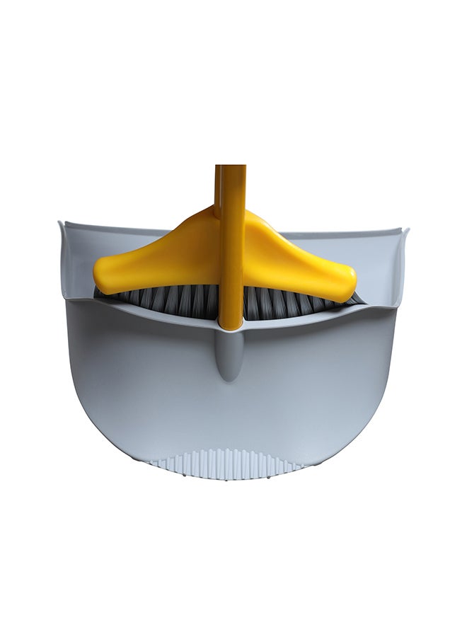 Long Handle Upright Dustpan And Broom Sweep Set Yellow/Grey 27x27x92cm - pnsku/N47010281A/45/_/1695024790/4e695e13-85aa-4eb2-96e3-71f53d76b6cf