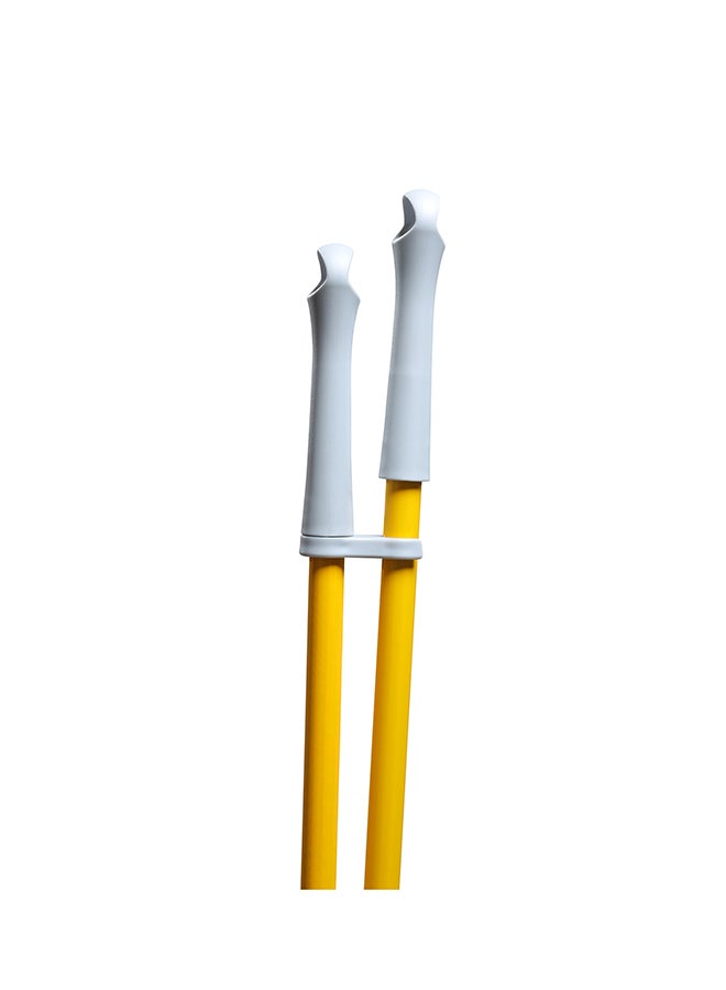 Long Handle Upright Dustpan And Broom Sweep Set Yellow/Grey 27x27x92cm - pnsku/N47010281A/45/_/1695024862/681f2096-f047-4eca-9200-ec71536b03e5