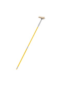 Window Washer Squeegee With Sponge And Telescopic Handle Yellow/Grey 20cm