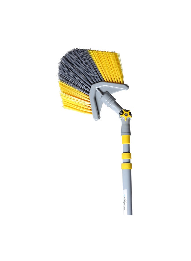 APEX Cobweb Remover Swab Ceiling Brush Duster Yellow/Grey 27x5cm - Image 3