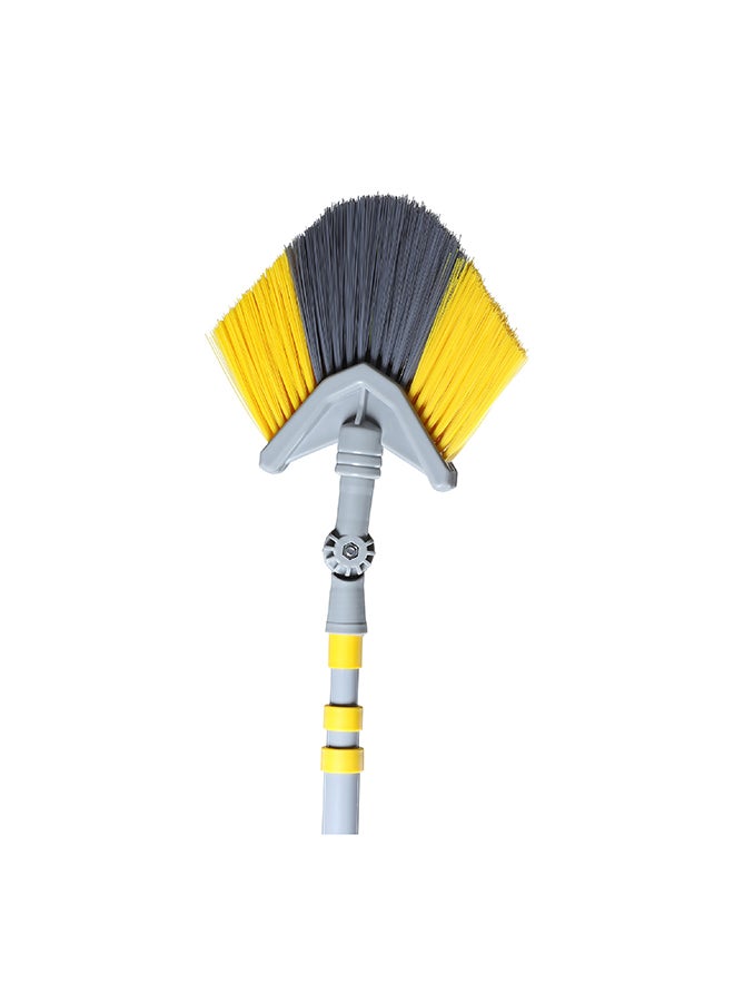 APEX Cobweb Remover Swab Ceiling Brush Duster Yellow/Grey 27x5cm - Image 2