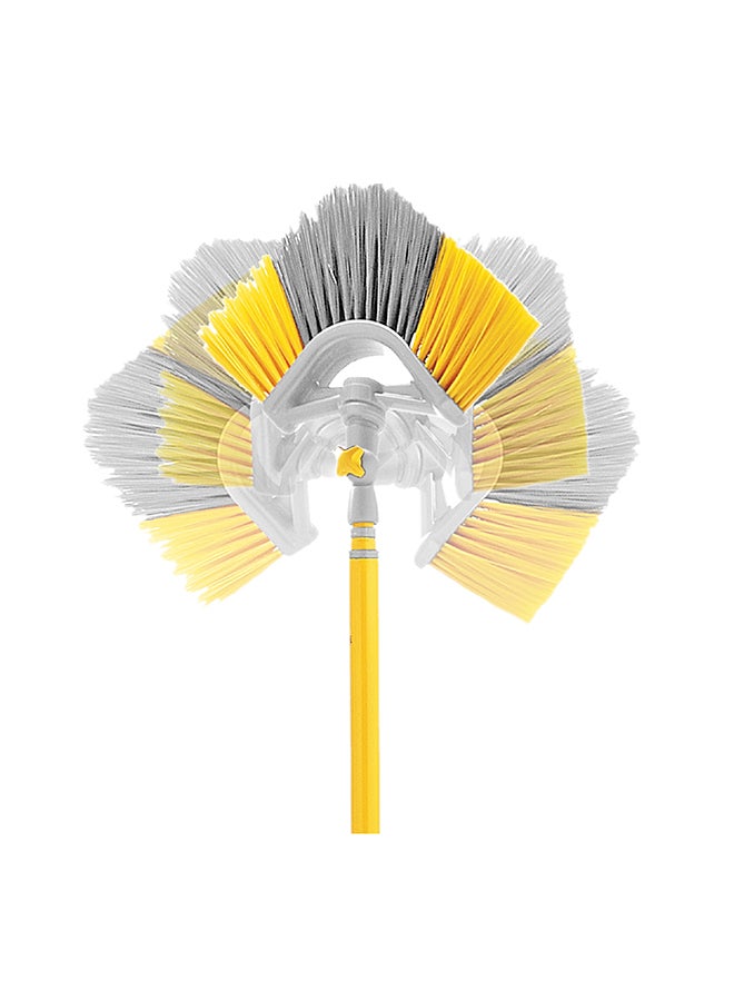 APEX Cobweb Remover Swab Ceiling Brush Duster Yellow/Grey 27x5cm - Image 5