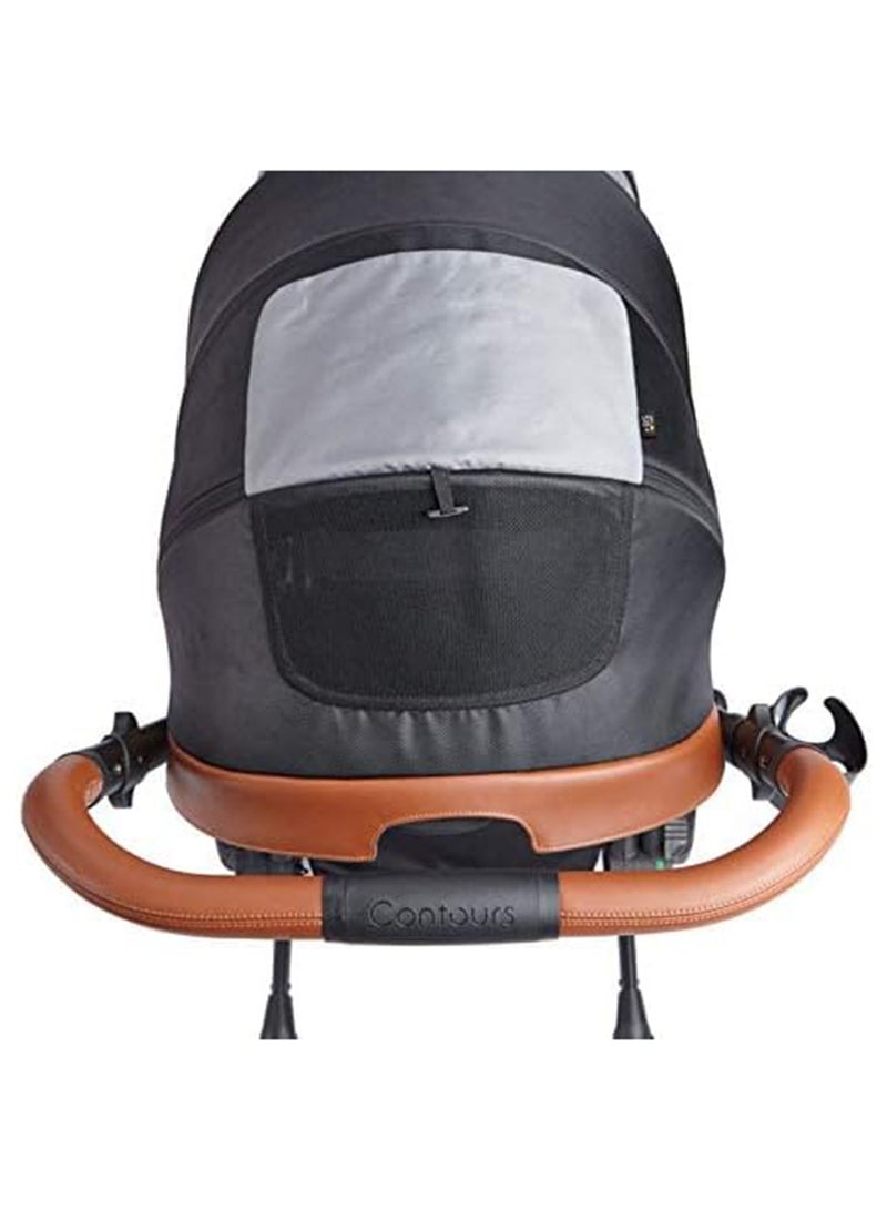 Contours - Curve Double Stroller Exicute Edition Curve For Babies - Black - Image 1