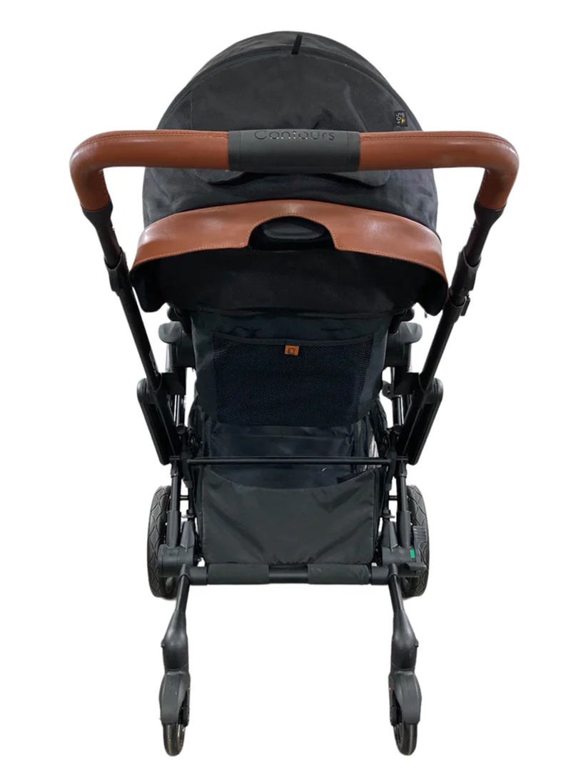Contours - Curve Double Stroller Exicute Edition Curve For Babies - Black - Image 1