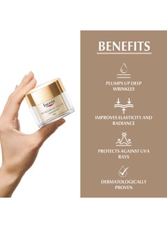 Eucerin Hyaluron Filler + Elasticity Anti-Aging Face Day Cream With Hyaluronic Acid And Collagen Spf 15 Clear 50ml  - Image 4