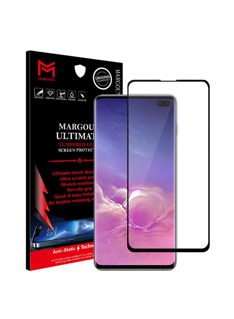 MARGOUN 3D Screen Protector Glass For Samsung Galaxy S10 Plus clear - Image 1
