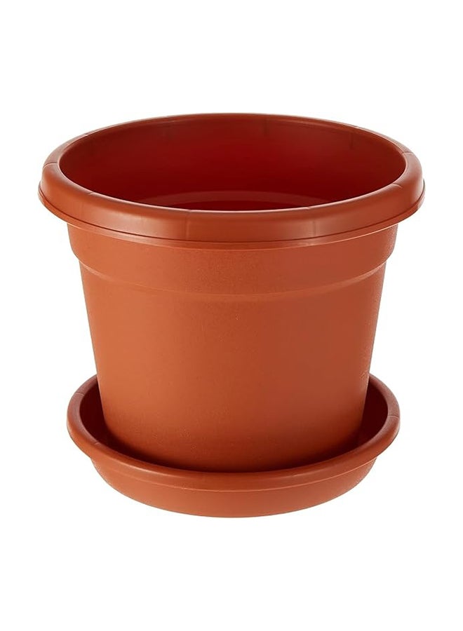 كوزموبلاست اصيص نباتات دائري مع صينية 14" توفي 14بوصة - Image 2