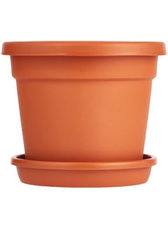 Cosmoplast Plastic Round Flowerpot Terracota  - Image 3