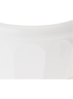 Cosmoplast 8" Hexagonal Flowerpot with Tray White  - Image 3