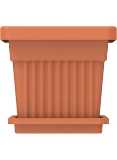 Plastic Rectangular Planters With Tray 61x22 cm Terracotta - pnsku/N47038756A/45/_/1728979726/dbb3ad38-8895-44ba-b580-b27af54325f3