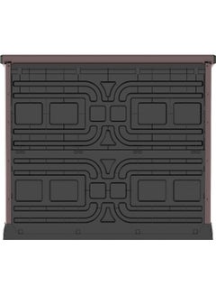Cosmoplast 1200L Cedargrain Outdoor Garden Storage Shed With Flat Lid (Dark Brown) Dark Brown 1200.0Liters  - Image 5