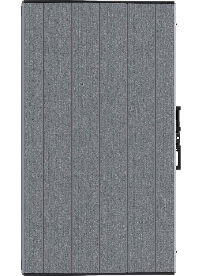 Cosmoplast 1200L Cedargrain Outdoor Garden Storage Shed With Flat Lid (Dark Grey) Dark Grey 1200.0Liters  - Image 2