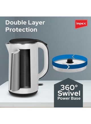 غلاية كهربائية تعمل بالبخار 2002 2 L 1500 W 8906126680510 أبيض - view 5