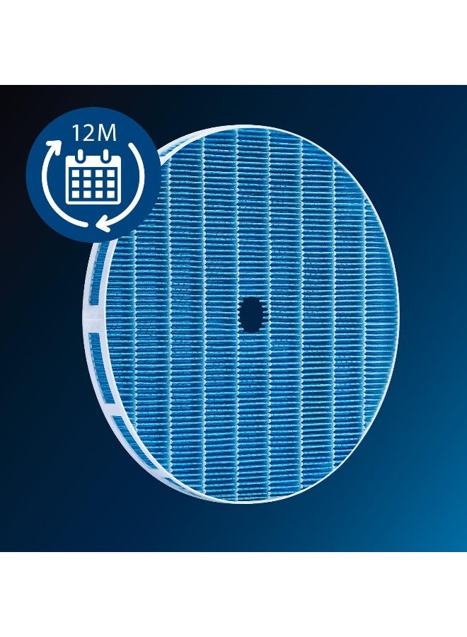 Philips - Genuine Air Humidifier Replacement Wick Filter FY2425/30 - with NanoCloud Technology, Up to 6 Months Lifetime, For AC2729 & AC2726 FY2425/30 Blue/White - Image 1