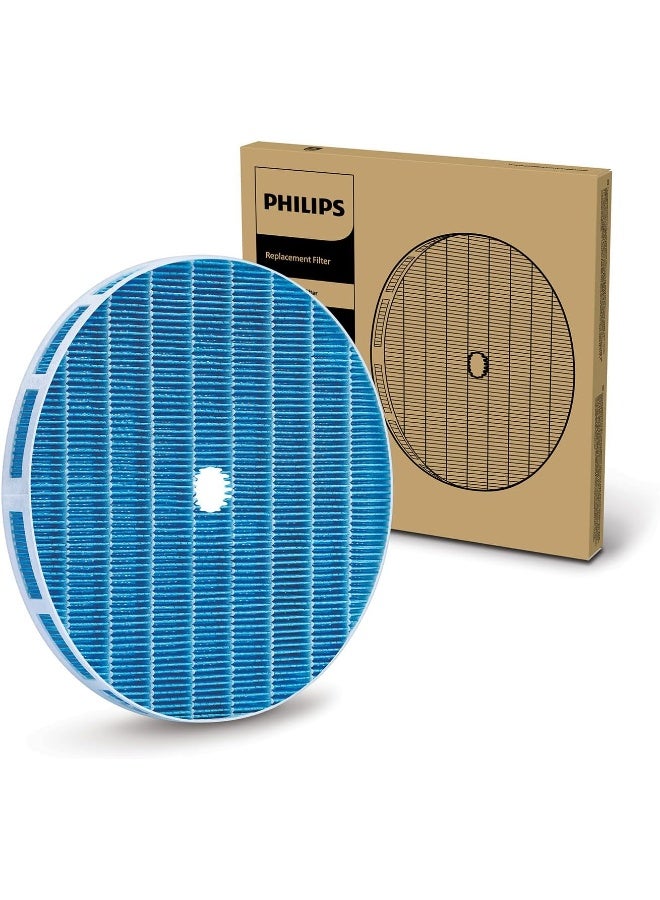 Philips - Genuine Air Humidifier Replacement Wick Filter FY2425/30 - with NanoCloud Technology, Up to 6 Months Lifetime, For AC2729 & AC2726 FY2425/30 Blue/White - Image 1