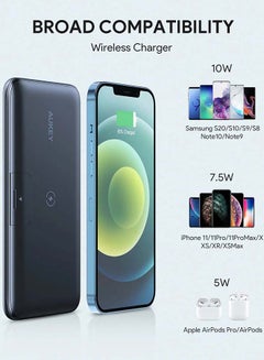 أوكي بطارية متنقلة لاسلكية ستاند مدمج PD USB-C 18 واط WL02 بسعة 10000 mAh أسود  - Image 5