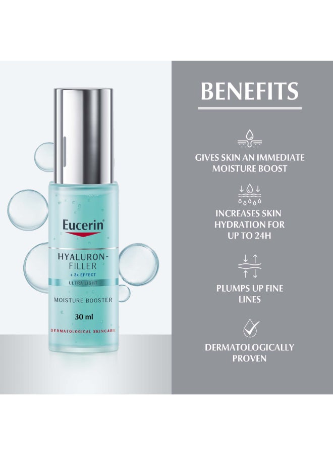 Eucerin Hyaluron Filler Anti-Aging Moisture Booster Face Gel Moisturizer With Hyaluronic Acid And Glycerin Hydration For All Skin Types Blue 30ml  - Image 4