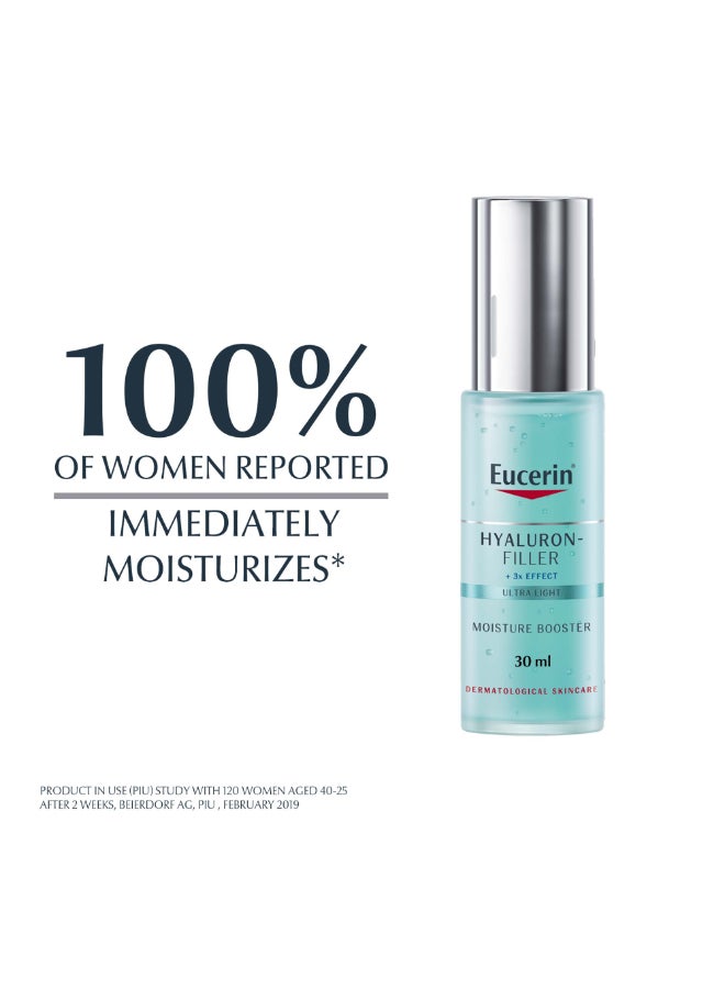 Eucerin Hyaluron Filler Anti-Aging Moisture Booster Face Gel Moisturizer With Hyaluronic Acid And Glycerin Hydration For All Skin Types Blue 30ml  - Image 3