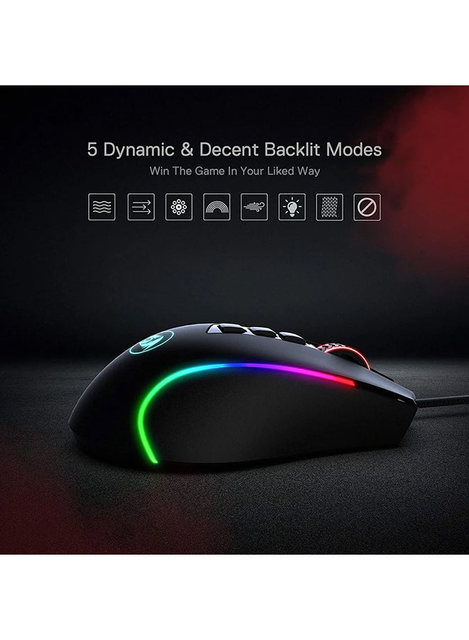 ماوس الألعاب M612 Predator RGB، ماوس ألعاب ضوئي سلكي بدقة 8000 نقطة في البوصة مع 9 أزرار قابلة للبرمجة و5 أوضاع بإضاءة خلفية، يدعم البرنامج زر إطلاق النار السريع لربط المفاتيح بنفسك - pnsku/N47077922A/45/_/1737447621/0d7a60ad-2bb1-4074-926f-e856224bc329