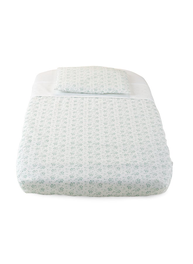 Chicco Duvet Cover Set 3 Pcs (Fitted Sheet, Duvet Cover, Pillow Case) For Next2Me Air/Magic, Foxy  - Image 2