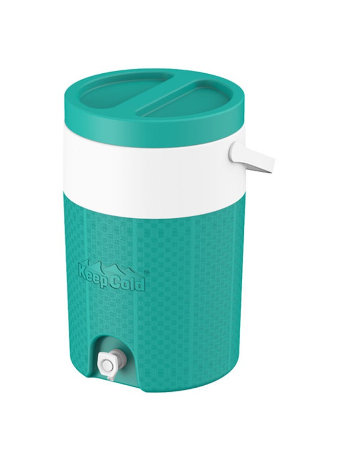 Keep Cold Plastic Insulated Water Cooler Green 21 x 29cm 